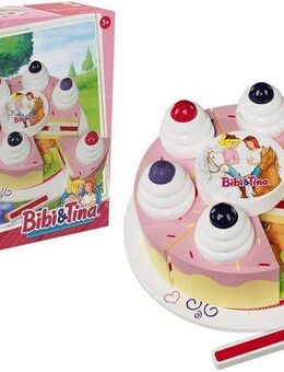Tanner Spiellebensmittel Bibi & Tina, Torte, zum Schneiden, aus Holz, FSC® - schützt Wald
