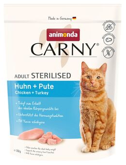 1 + 1 gratis! 2 x animonda Carny - Adult Sterilised Huhn + Pute (2 x 350 g)