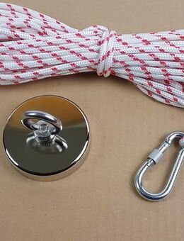 Suchmagnet - Bergemagnet – 350 kg Zugkraft + 15 m Seil! - Cham