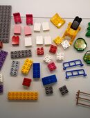 Konvolut Legosteine UNICO, DUPLO, MEGA BLOKS   Sondersteine in 56068