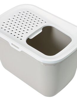 Savic Katzentoilette Hop In - sand-beige / weiß