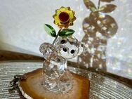 Swarovski Kristallbär mit Sonnenblume auf Achatscheibe💝💝 - Zürich