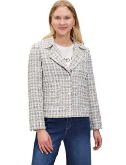 Cartoon Jackenblazer Cartoon Damen Tweedblazer mit aufgesetzten Taschen