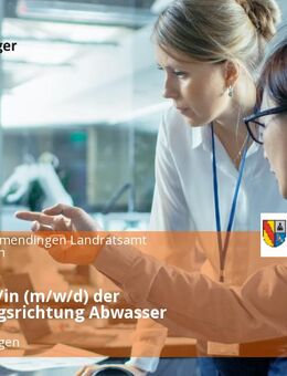 Ingenieur/in (m/w/d) der Vertiefungsrichtung Abwasser - Emmendingen