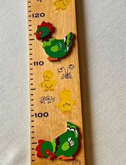 Messlatte aus Holz „Hühnerfamilie“ - Dortmund