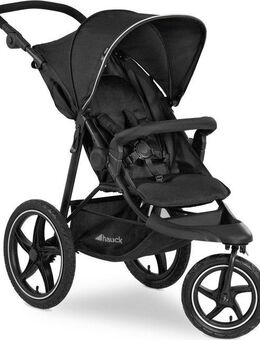 Hauck Dreirad-Kinderwagen Runner 2, black, Kinderwagen, Jogger mit schwenk- und feststellbarem Vorderrad