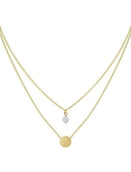 Fascination by Ellen K. Collierkettchen Gold 375 zweifarbig Zirkonia