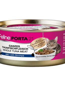 Sparpaket Feline Porta 24 x 156 g - Thunfisch mit Shrimps