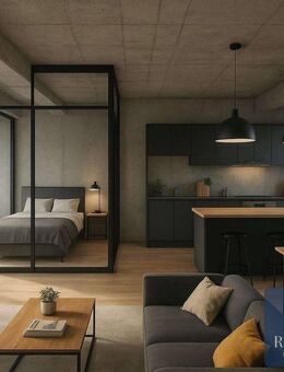 MÖBLIERTE 1 Raum Wohnung in Wittgensdorf / Chemnitz mit Einbauküche + Tageslichtbad mit Dusche - Chemnitz