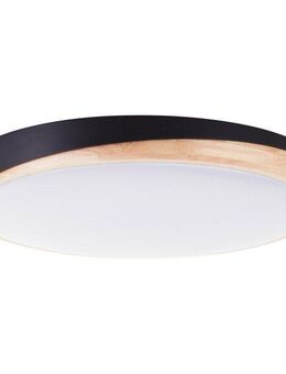 Brilliant LED Deckenleuchte Baarlo, CCT - über Fernbedienung, Dimmfunktion, Nachtlichtfunktion, Timerfunktion, LED fest integriert, warmweiß - kaltweiß, Ø 50 cm, 4500 lm, 3000-6500 K, dimmbar, Fernbedienung, Holz/Metall