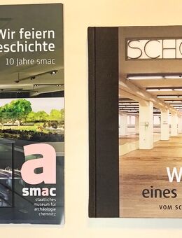 Schocken, Wandel eines Kaufhauses, Wir feiern Geschichte 10 Jahre smac, 2 Sachbücher, 2024 - Dresden