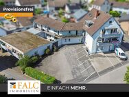 Anlageobjekt im Zentrum Neunkirchen mit 4 Wohneinheiten, Gewerbe, Lager, 6 Garagen & 13 Stellplätzen - Neunkirchen-Seelscheid