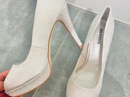 Peeptoes Braut Schuhe Satin Plateau Stilettos high Heels - München