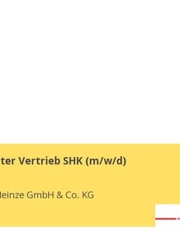 Verkaufsleiter Vertrieb SHK (m/w/d) - Ainring