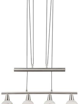 GLOBO LIGHTING LED-Hängeleuchte ELLIOTT, Leuchtmittel wechselbar, Warmweiß, Hängelampe, höhenverstellbar, Glas satiniert, Esstisch, Esszimmer