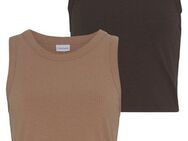 LASCANA Crop-Top (2er-Pack) aus weicher Rippware, sommerliche Basic Tops