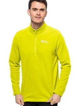Jack Wolfskin Fleecepullover TAUNUS HZ M aus recyceltem Polyester, atmungsaktiv