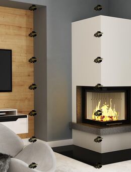 Kaminbausatz 🟡 IMPERIAL Smart 2LTh-S 7,5KW Kamin Panorama L-Kamin L-Form Ofen Neu Hajduk LDF-Kamine - Strausberg