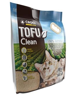 Croci Tofu Clean Katzenstreu - Sparpaket: 2 x 10 l (ca. 9 kg)