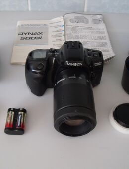 Minolta Fotokamera + 2 Objektive + Silber Ring . - Aachen