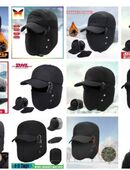 Wintercap Kälteschutz Ohrwärmer Wintermütze Mütze mit Mundstücke Ohrenklappen in 76829