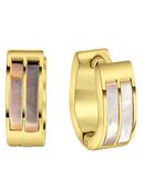 Firetti Paar Creolen Schmuck Geschenk Oval, mit Perlmutt in 00000