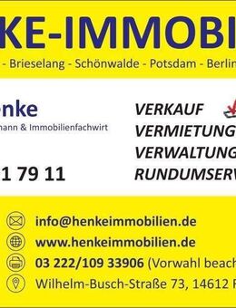 sonnige 2 Zimmer-Wohnung ab sofort zu vermieten - Liebenwalde