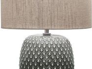 Pauleen Tischleuchte Pretty Classy max60W 230V Grau, Beige / Keramik, Stoff, ohne Leuchtmittel, E27, Grau, Beige / Keramik, Stoff