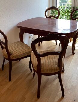 Biedermeier 5 Stühle und Esstisch ca. 1850 - Ladenburg