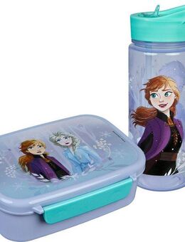 Scooli Lunchbox Brotzeitdose & Trinkflasche, Frozen, Kunststoff, (Set, 2-tlg), mit Trinkflasche