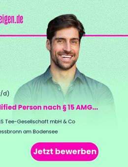 Qualified Person nach § 15 AMG (m/w/d) in Teilzeit - Kressbronn (Bodensee)