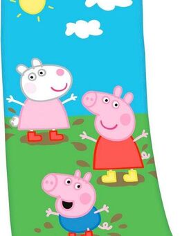 Badetuch Peppa Pig Velourstuch, Velours (1-St), hochfarbig bedruckt