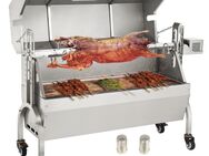 Premium Gewerbe Spanferkelgrill Lammgrill Edelstahl Drehspieß Höhenverstellbar in 4 Stufen 2 in 1 BBQ Grill Gastro Restaurant Foodtruck Imbiss - Wuppertal