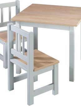 roba® Kindersitzgruppe Woody, Holzdekor/taupe, (3-tlg)