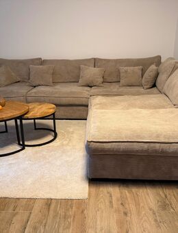 Wohnlandschaft Cord Cappuccino 350x250 - Recklinghausen