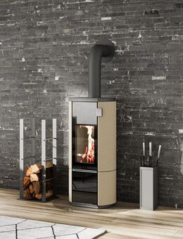 KAMINOFEN ✅ SCHNELL LIEFERBAR ✅ Mod. CONTE MINI Creme 5KW Ofen Holzofen Speicherofen Cera LDF Kamine - Strausberg
