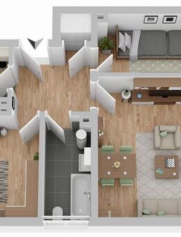 3-Zimmer-Wohnung mit Balkon und Garage in Mitterteich - Mitterteich