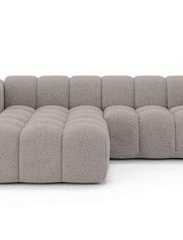 OTTO home Ecksofa KALLIE Design-Sofa mit Wellenunterfederung, Bubble-Optik, 248/186/72cm, moderne Steppung, hoher Sitzkomfort und modernes Design