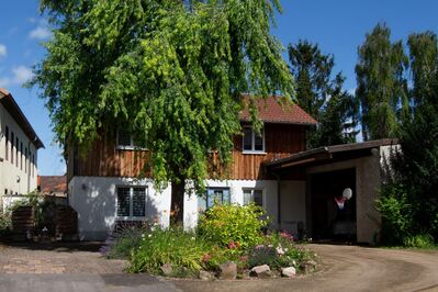 Gepflegtes Einfamilienhaus mit großer Scheune/Halle- bzw. Hobbybereich in idyllischer Innenhoflage