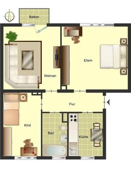 Renovierte 3-Zimmer-Wohnung in Ibbenbüren Püsselbüren - Ibbenbüren