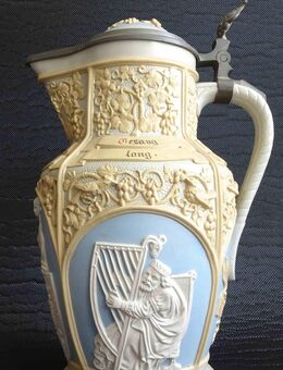 Wunderschöner antiker Zierkrug Villeroy & Boch Mettlaxh 6.II.14 - Königswinter