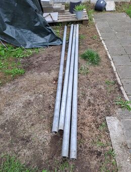 Stahlrohr verzinkt 2 x 3 m 2 x 2,83 m 60 mm Durchmesser EN 10255 - Mannheim