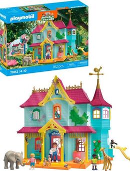 Playmobil® Kunterbunte Tiervilla (71852), Animals & Friends Konstruktions-Spielset, (162 St), Made in Germany