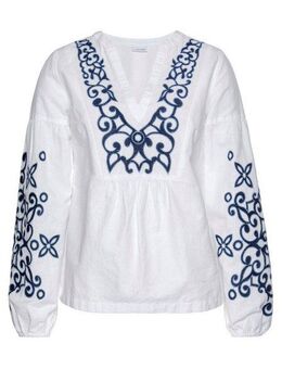 LASCANA Langarmbluse mit aufwendiger Stickerei, Damenbluse, Tunika