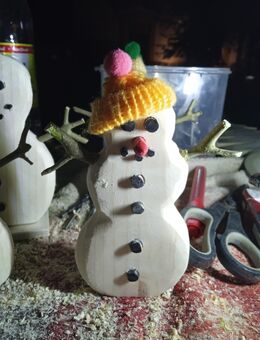 Schneemann aus Holz - Rudolstadt