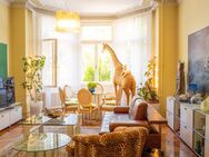 Exklusive Etagenwohnung mit Originalstuck, Holzkamin und romantischem Garten zur Mitbenutzung - Baden-Baden