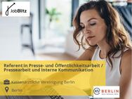 Referent:in Presse- und Öffentlichkeitsarbeit / Pressearbeit und Interne Kommunikation - Berlin