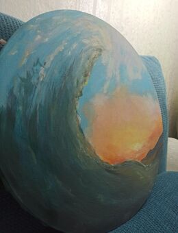 Acryl Bild "Welle" - Celle