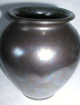 Schöne graumelierte Vase aus Keramik. Made in Germany. Höhe 14cm. Durchmesser Öffnung 7cm. Wie neu. - Hamburg Wandsbek