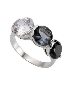 Zeeme Fingerring 925 Sterling Silber Zirkonia mehrfarbig